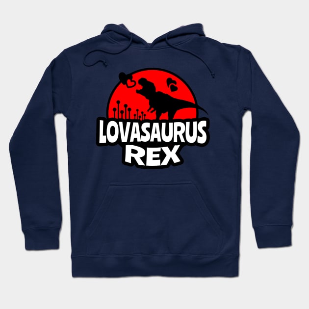 Lovasaurus Rex, Dinosaur, Cute Kid, Kid Valentines, Valentine's Day 2021, Dinosaurs Rex, Kid Dino Hoodie by NooHringShop